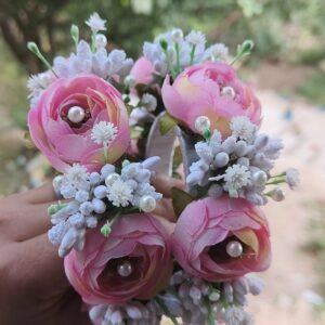 Pink Pearl Blossom Gajras