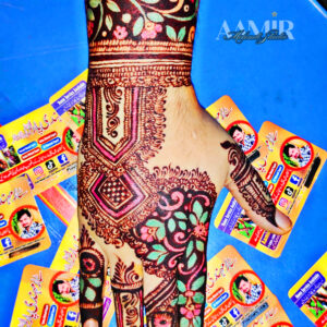 Mixed Colored Mehndi Design