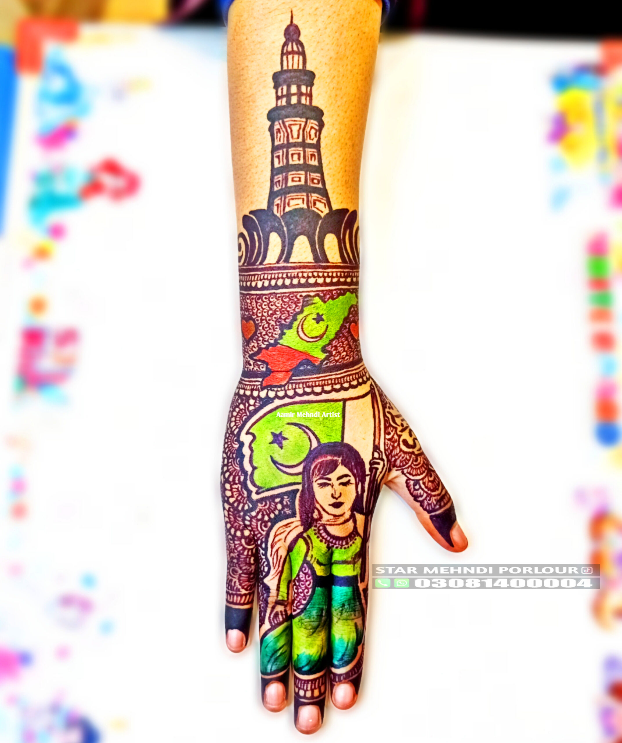 Patriotic Elegance Mehndi