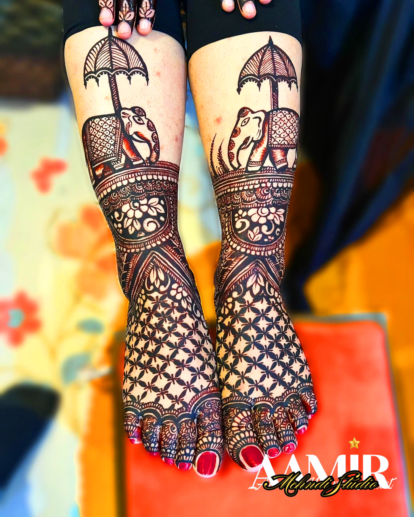 Mughal Majesty Feet Mehndi