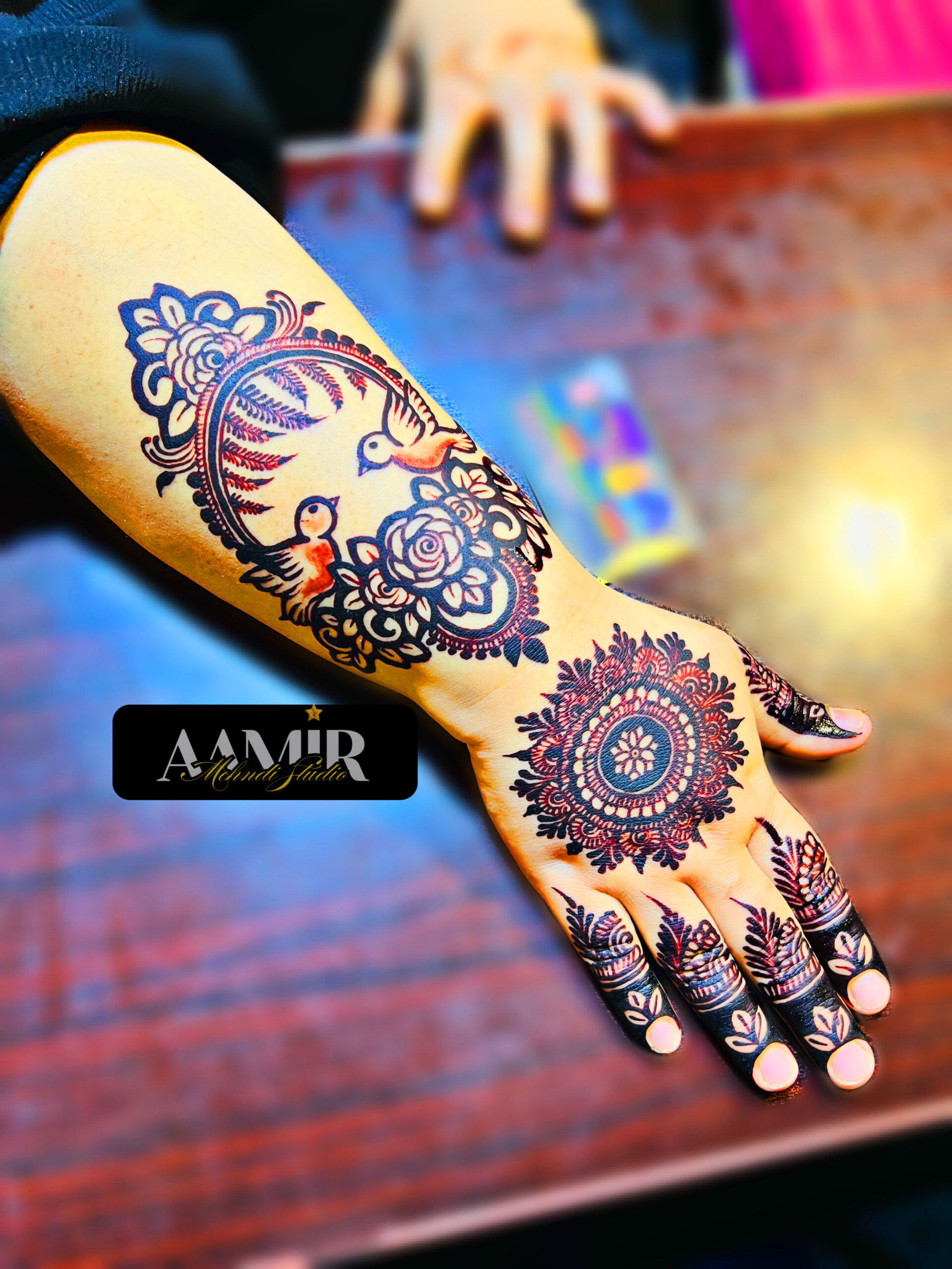 Love Birds Elegance Party Mehndi