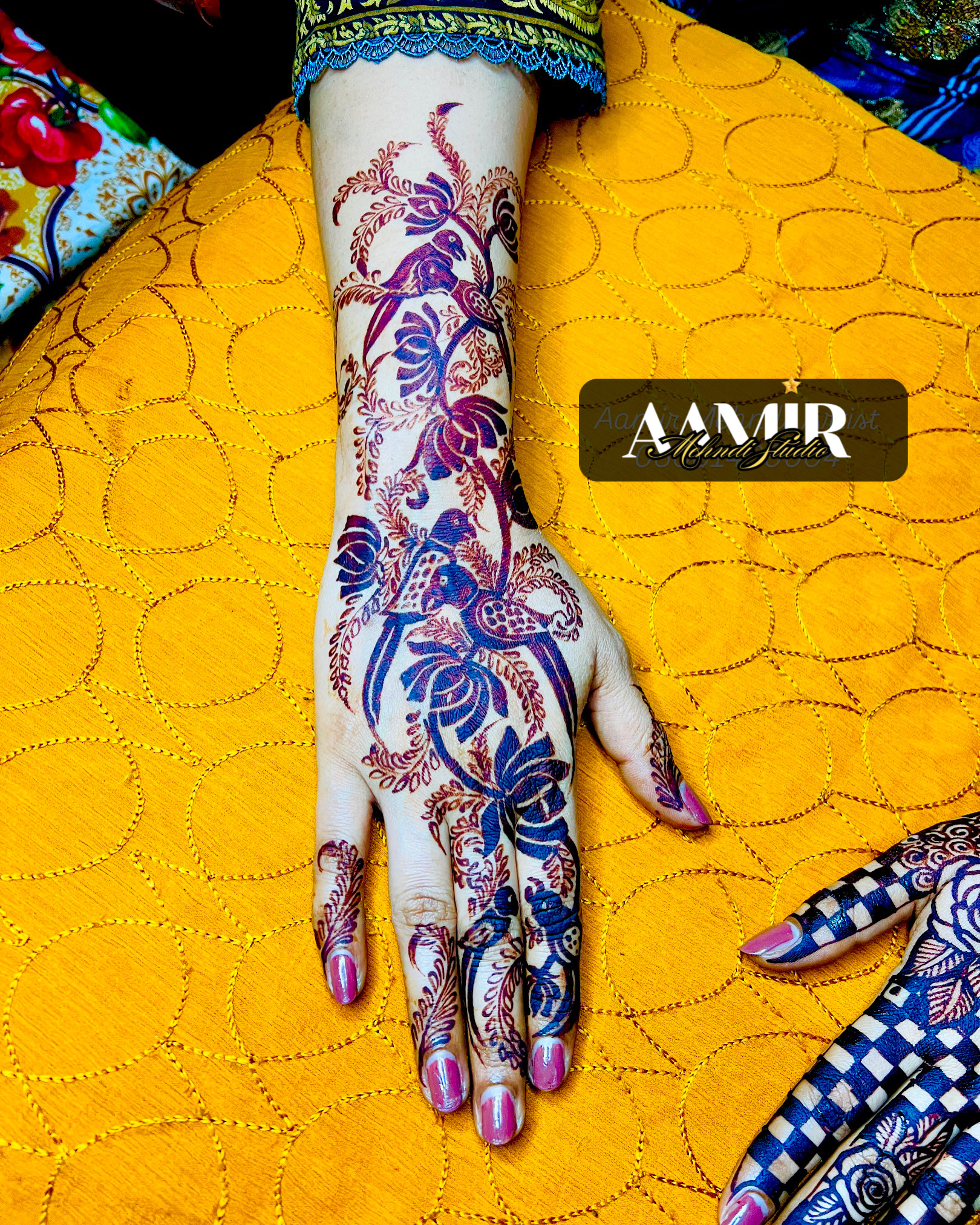 Parrot Paradise Arabic Party Mehndi - Image 3