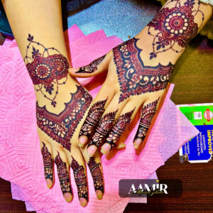 Chic Rosette Party Luxe Mehndi