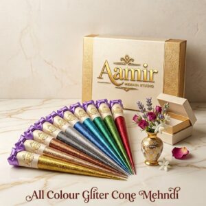All Colour Glitter Cone Mehndi Set