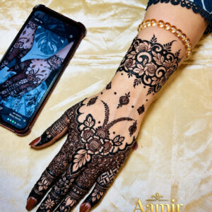 Arabic Rose Bracelet Party Mehndi Design