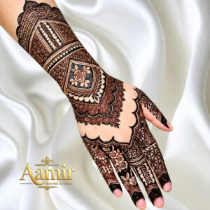 Royal Diamond Wrist Band Party Mehndi Design